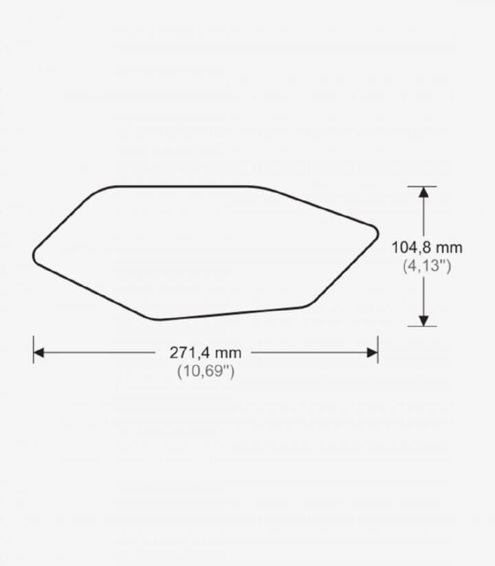 Seitliches Tankpad Yamaha YZF-R6 (08-16) in der Farbe Klar von Puig 20095W