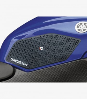 Seitliches Tankpad Yamaha YZF-R6 (08-16) in der Farbe Schwarz von Puig 20095N