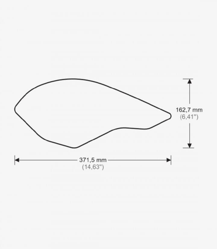Puig Side Tank Pads One Design color Black 20087N