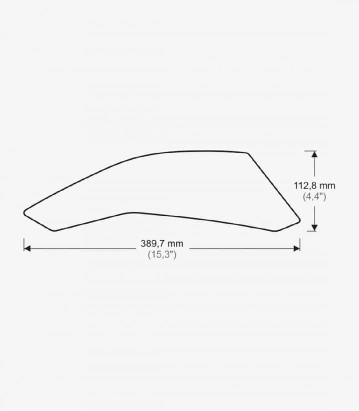 Seitliches Tankpad Suzuki GSX-S750 (17-20) in der Farbe Klar von Puig 20085W