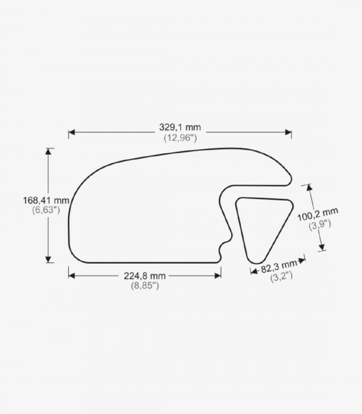 Puig Side Tank Pads One Design color Transparent 20072W
