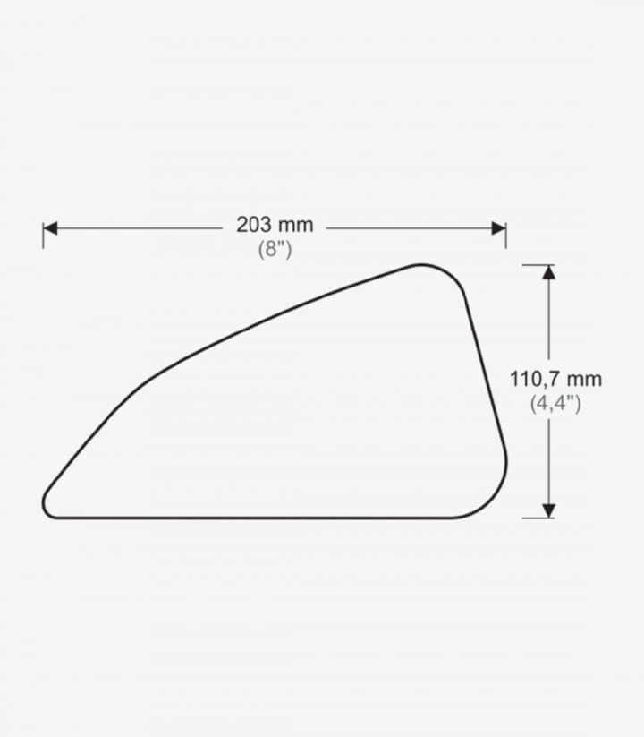 Puig Side Tank Pads One Design color Transparent 20071W