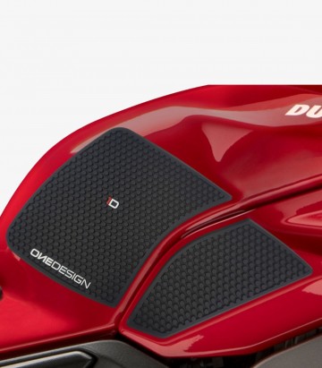 Seitliches Tankpad Ducati Panigale V4 (18-21), Panigale V4R (20-24), Panigale V4S (18-21) in der Farbe Schwarz von Puig 20067N