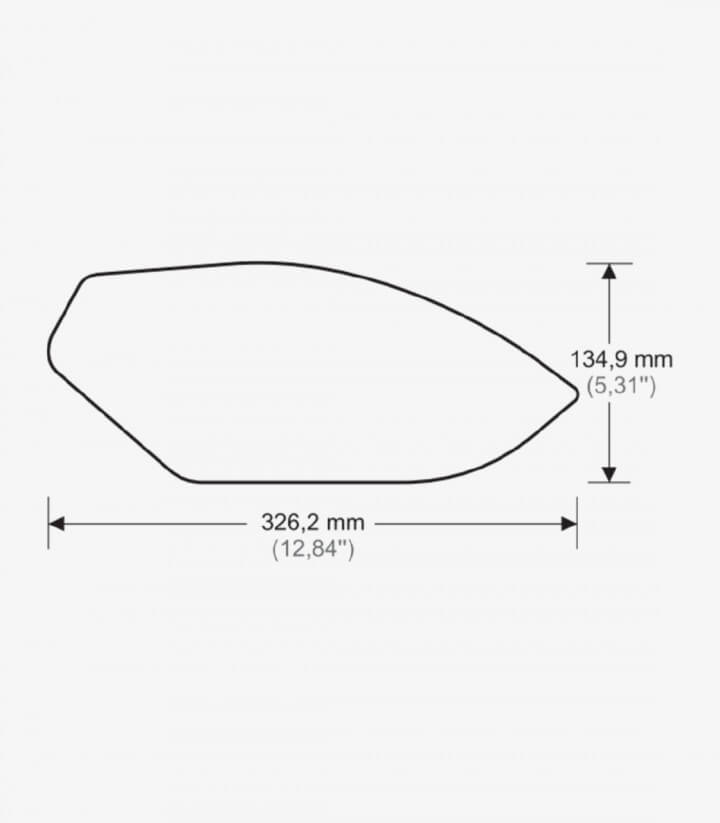 Puig Side Tank Pads One Design color Black 20065N