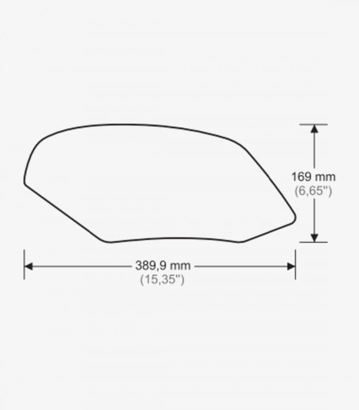 Puig Side Tank Pads One Design color Black 20060N