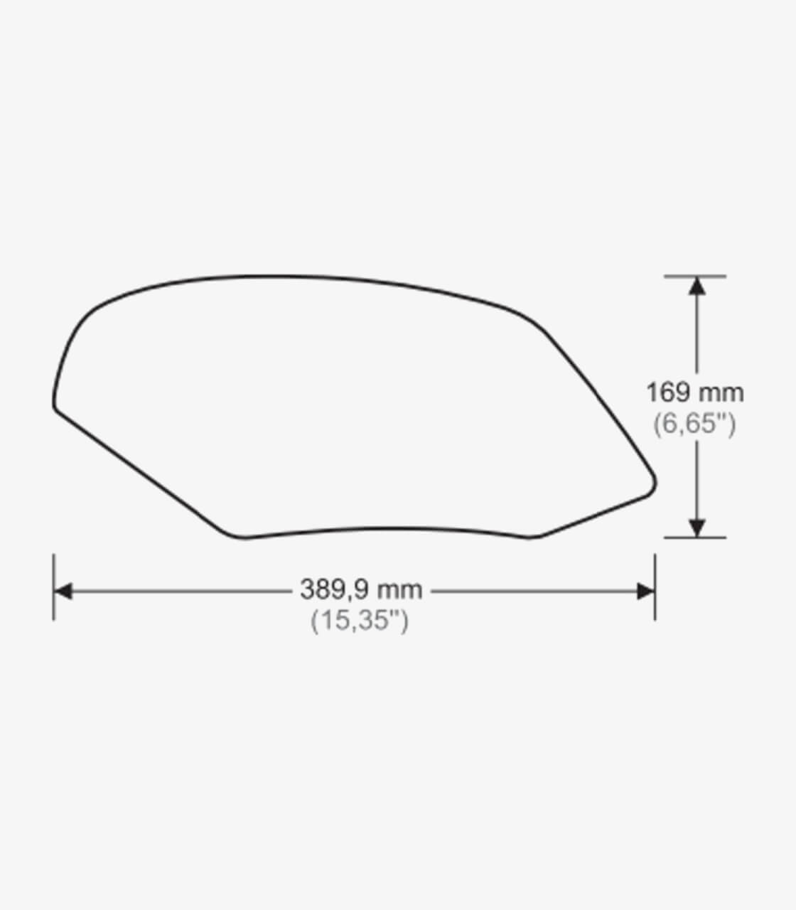 Aprilia RSV4, Tuono V4R Puig Side Tank Pads color Black 20060N