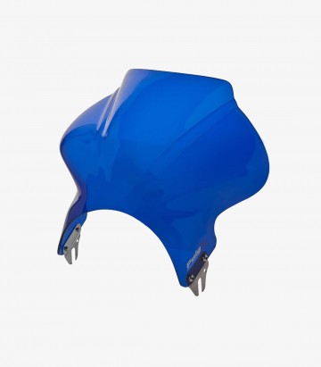 Puig Cockpit Blue Short Windshield for Round Headlight 1480A