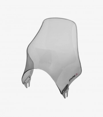 Puig Naked Smoked Short Windshield for Round Headlight 0869H