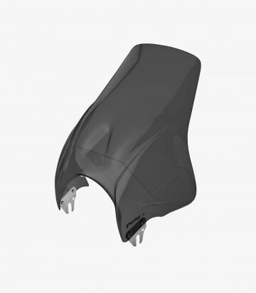 Kurzes Windschild Puig Modell Plus für Rundscheinwerfer in Dunkel getönt 4620F