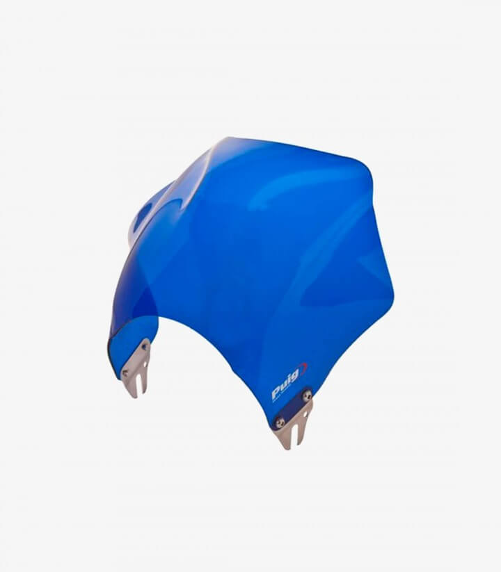Puig Raptor Blue Short Windshield for Round Headlight