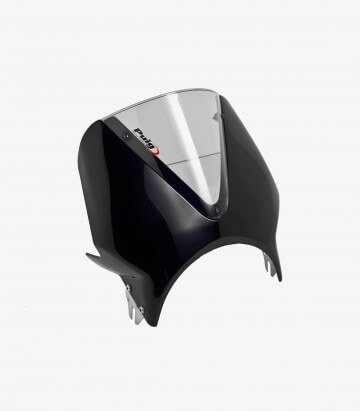 Puig Vision Black Short Windshield for Round Headlight 003NH