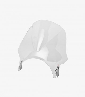 Puig Windy Transparent Short Windshield for Round Headlight 1482W