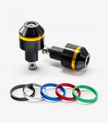 Puig Short with ring Bar Ends in Black for Kawasaki ZX-10R/RR