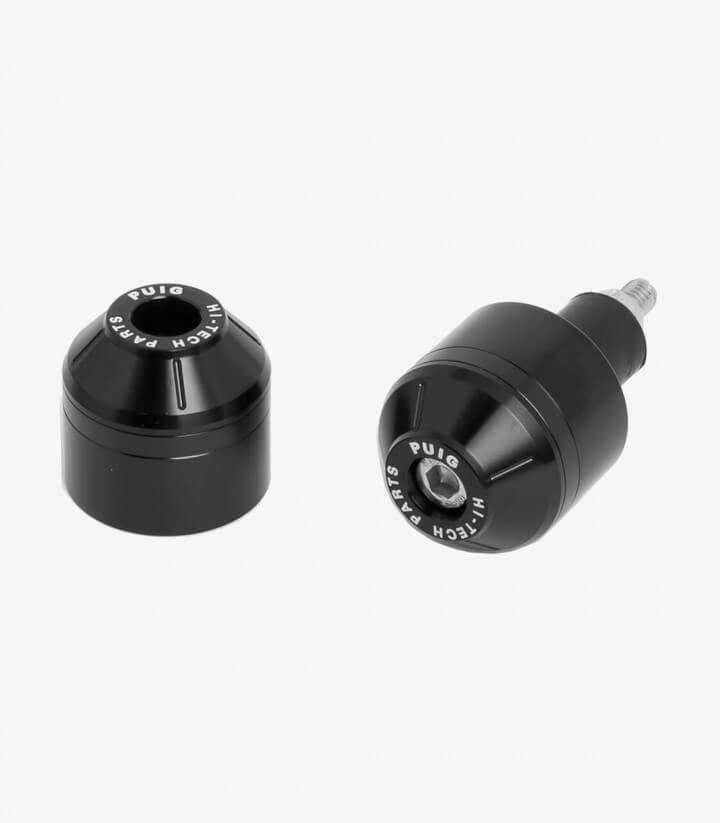 Puig Lenkerendgewichte Kurz mit Ring 8842N in Schwarz für several CFMOTO and Kawasaki models