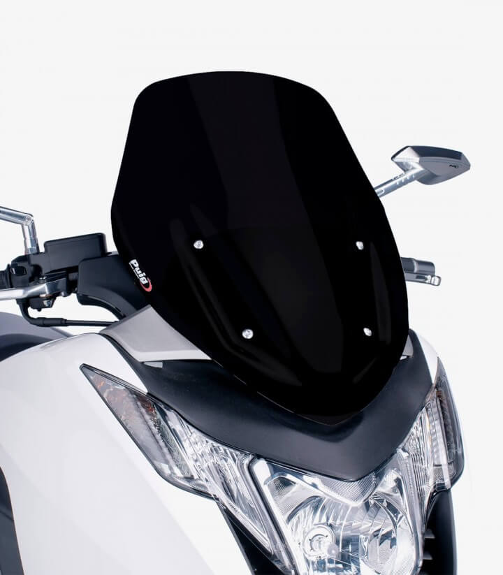 Pantalla Puig modelo V-Tech Line Sport para Maxiscooters color Negro 6283N