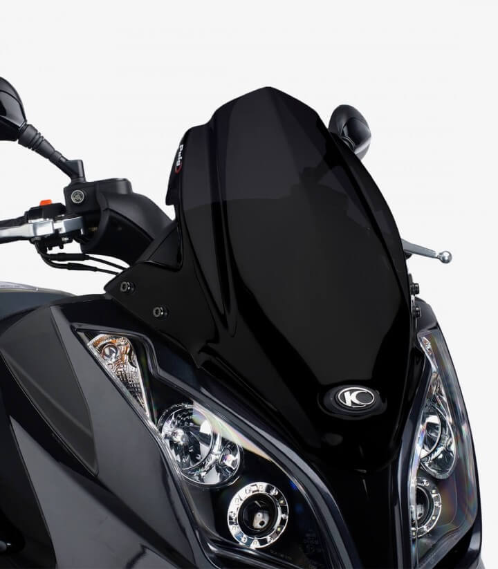 Puig V-Tech Line Sport Black Windshield for Maxiscooters 5522N