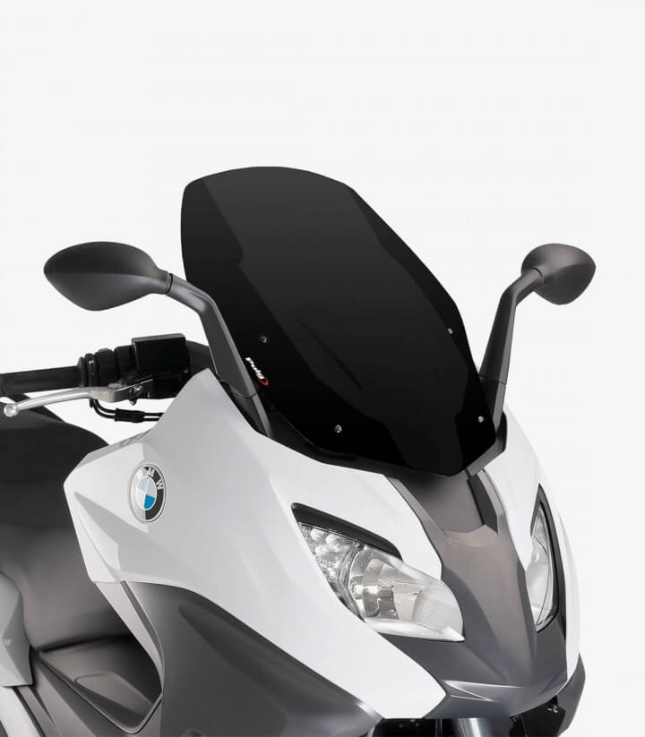 Pantalla Puig modelo V-Tech Line Sport para Maxiscooters color Negro 9014N