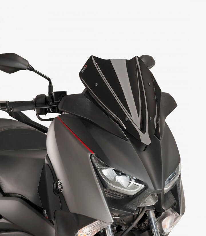 Pantalla Puig modelo V-Tech Line Sport para Maxiscooters color Negro 9474N
