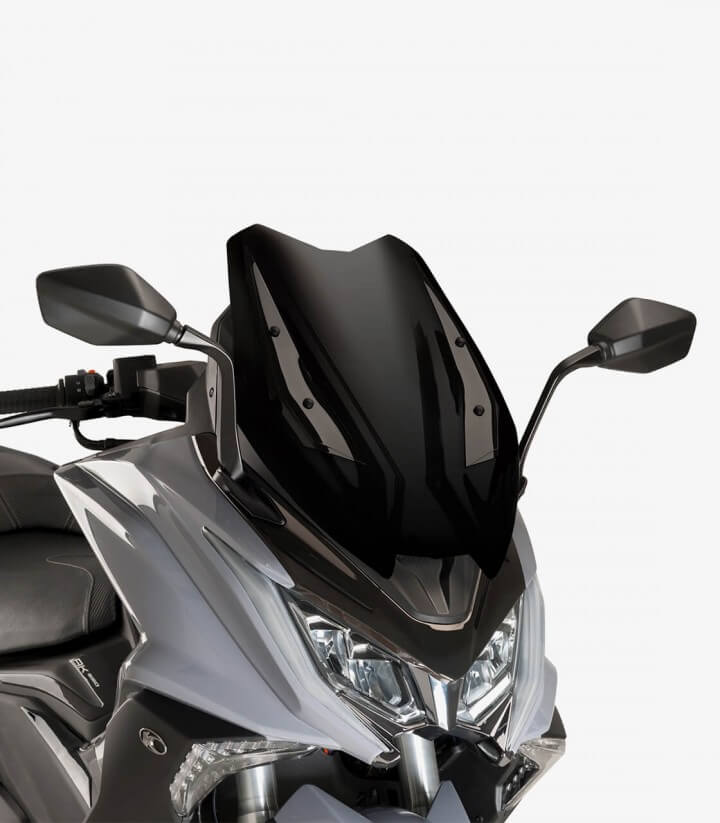 Pantalla Puig modelo V-Tech Line Sport para Maxiscooters color Negro 9478N
