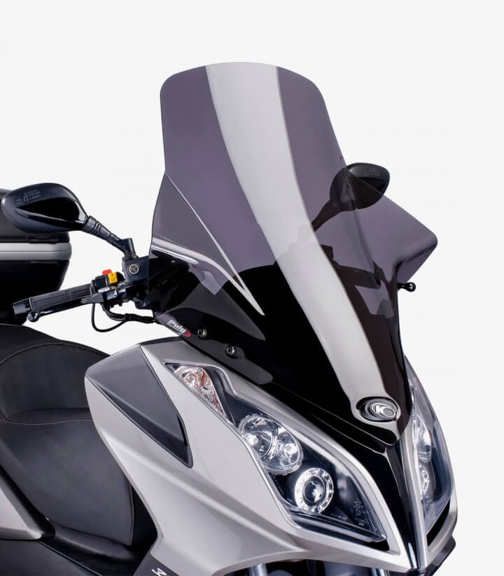 Kymco Downtown 125I 2009 - 2017 Puig V-Tech Line Touring Dark smoked Windshield 6790F