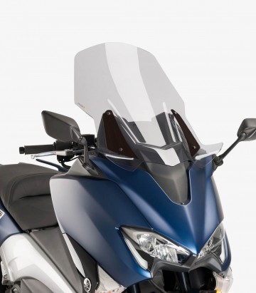 Yamaha T-MAX 530 (2017 - 2019), T-MAX 560 (2020 - 2021) Puig V-Tech Line Touring Smoked Windscreen 9424H