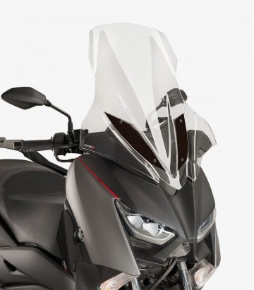 Yamaha X-MAX 125 / 300 / 400 (2017 - 2023) Puig V-Tech Line Touring Transparent Windscreen 9476W