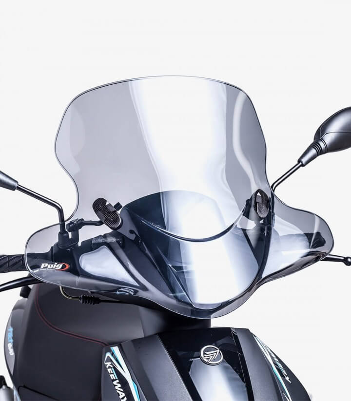 Parabrisas Puig modelo City Touring para scooters color Ahumado