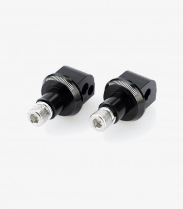 Juego de herrajes de estribera para Aprilia SRV850 (2012), SRV850 (2014 - 2016), TUONO 660 (2021 - 2022) Puig 6633N para pasajer