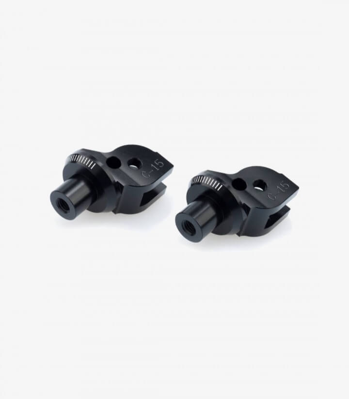 Juego de herrajes de estribera para Ducati Monster 1100/796/696 Puig 6342N para piloto y pasajero