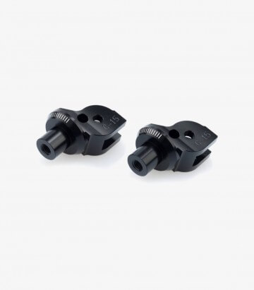 Fußrastenhalter-Set Fahrer und Sozius Ducati Monster 696/796/890/1100/EVO (08-26), Streetfighter V2 (25-26) Puig 6342N
