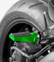 Puig green Sport motorcycle footpegs 7318V
