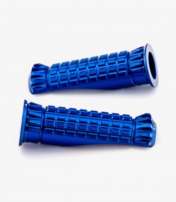 Puig blue R-Fighter motorcycle footpegs 9192A