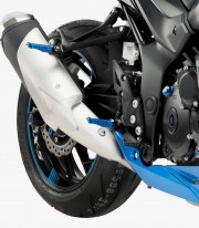 Puig blue R-Fighter motorcycle footpegs 9192A
