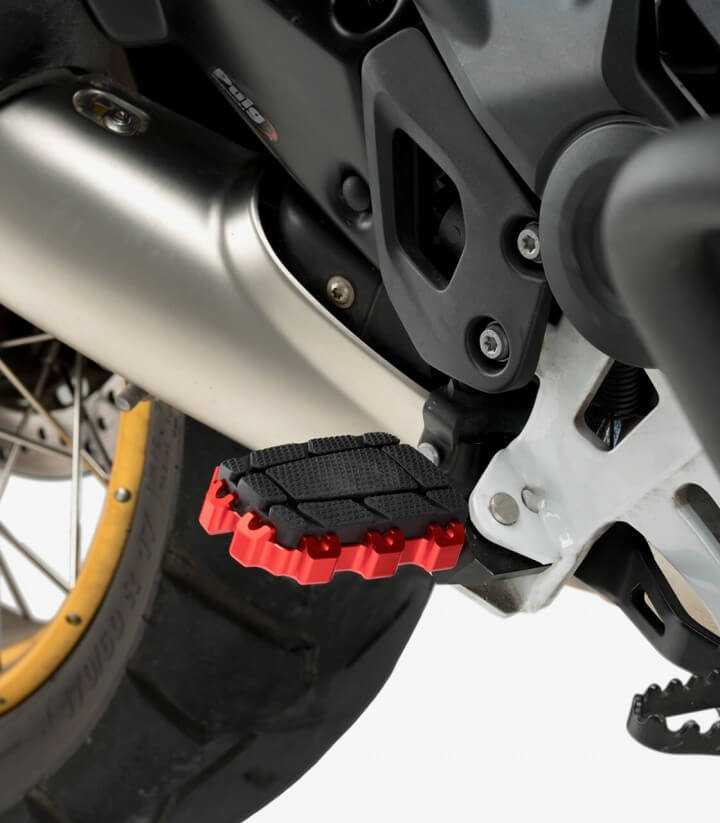Puig red Enduro 2.0 motorcycle footpegs 20851R