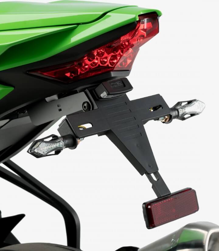 Portamatrículas Puig 20535N para Kawasaki ZX-10R/RR