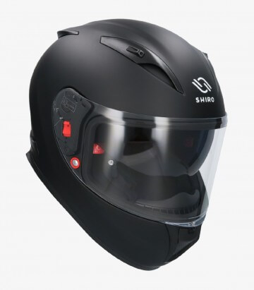 Shiro SH-605 Shadow Solid matt black Full Face Helmet