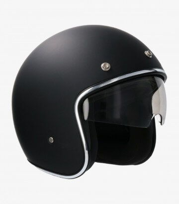 Shiro SAGA Solid matt black Open face Helmet