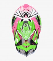 Pink & fluor green Off Road Shiro MX-917 Thunder III Helmet