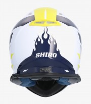 Casco Infantil Shiro MX-308 Firefly Amarillo y azul marino