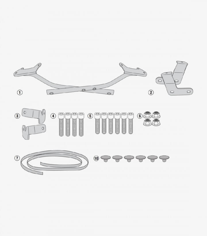 Soporte 1146FZ Givi para maleta posterior Monokey / Monolock