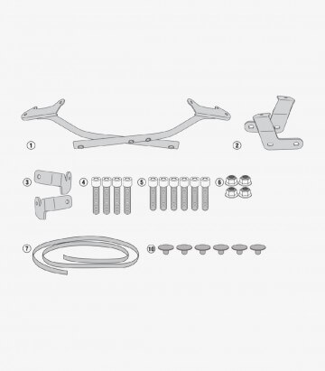 Soporte 1146FZ Givi para maleta posterior Monokey / Monolock