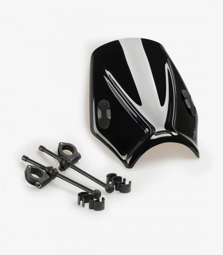 Windschild Puig Mito Universal Schwarz 20702N