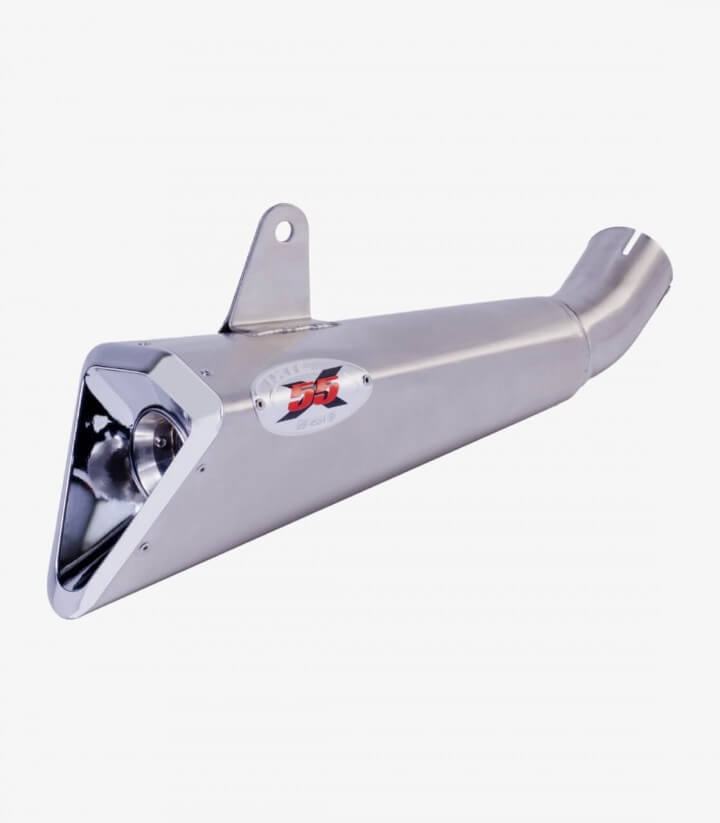 Ixil X55 exhaust for Suzuki GSR 750 2011-16, GSX-S 750 2017-19 color Steel
