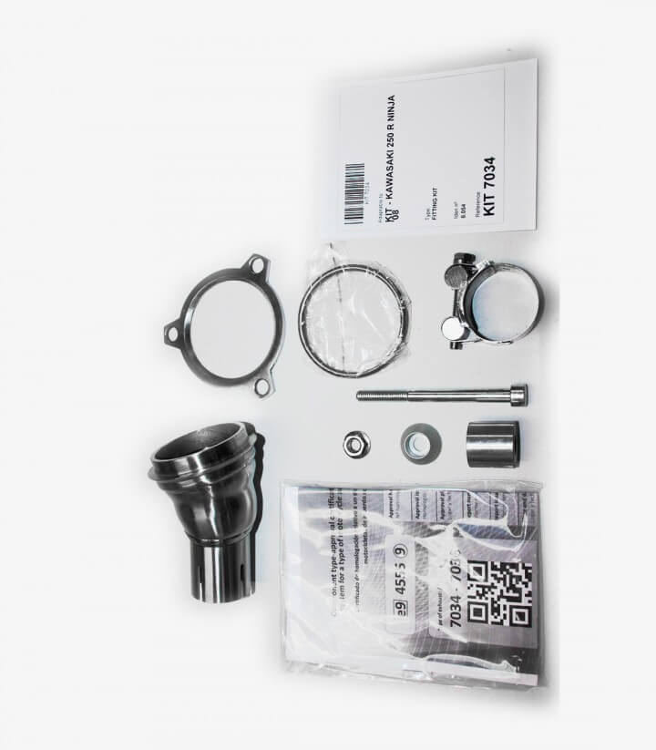 Ixil SOVE exhaust for Kawasaki Ninja 250 R 2008-12 color Steel
