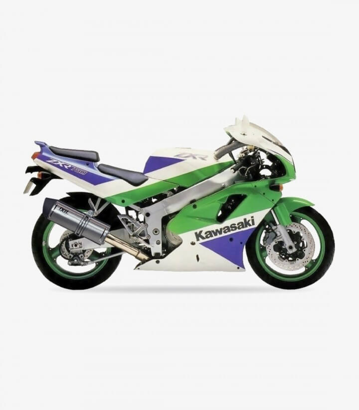 Auspuff OK7063VSE Ixil SOVE Stahl für Kawasaki ZXR 750 (91-95)