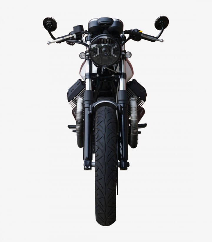 Auspuff Ironhead OVC11SB für Moto Guzzi V7 II in der Farbe Schwarz