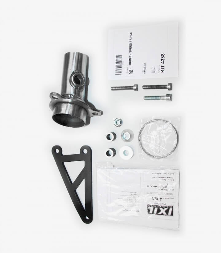 Escape Ixil SOVE para Triumph ST1050 Speed Triple del 2005-06 color Acero