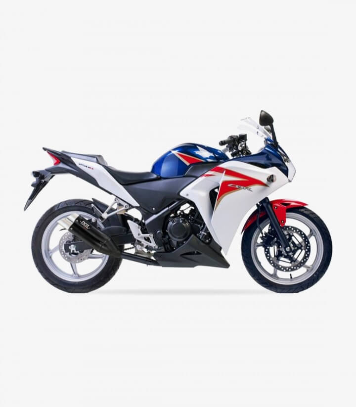 Auspuff XH6319XB Ixil L3XB Schwarz für Honda CBR 250 R (11-14)