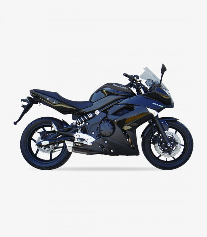 Auspuff XK7351XB Ixil L3XB Schwarz für Kawasaki ER-6 (05-11), Versys 650 (06-14)