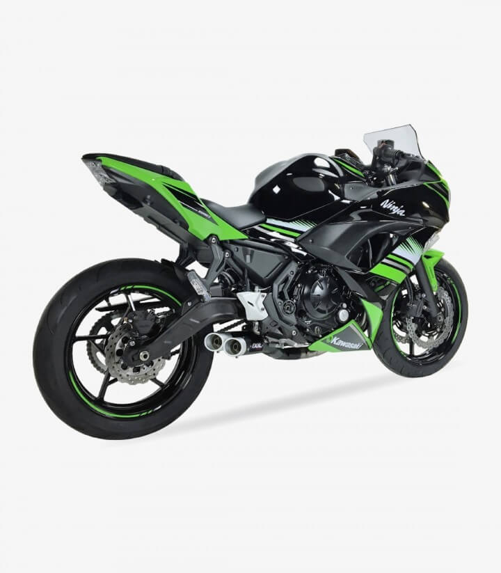 Escape Ixil L3XB para Kawasaki Z650, Ninja 650 del 2017-19 color Negro